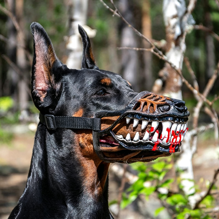 Terrifying fang muzzle for dogs