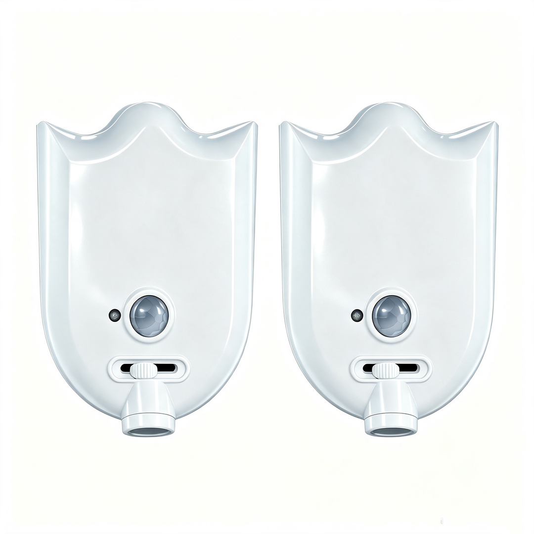 Toilet seat night light projection