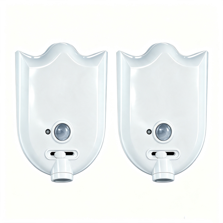Toilet seat night light projection