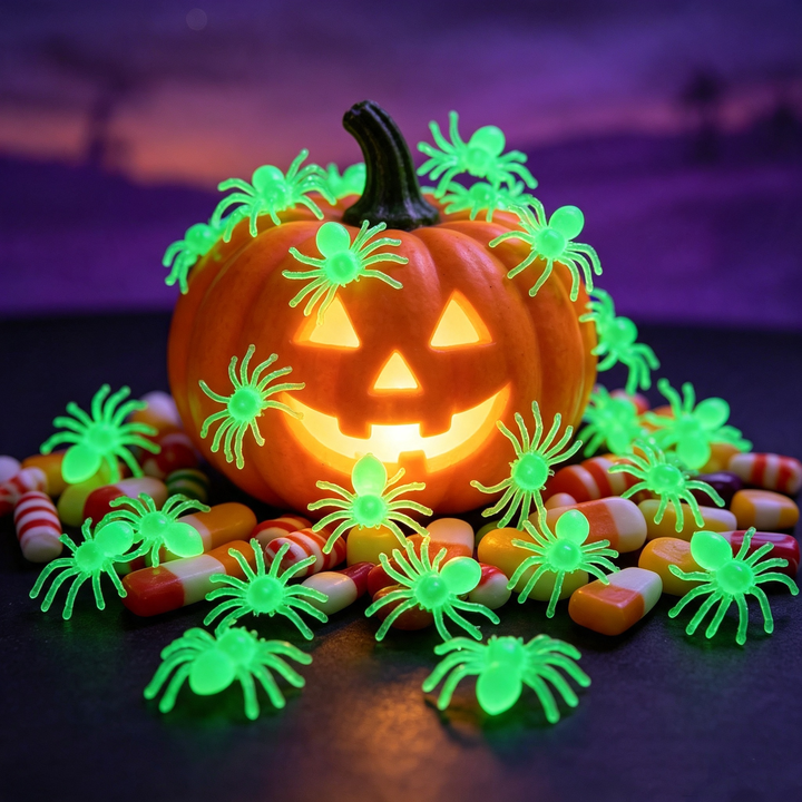 Glow-in-the-dark decorative spider