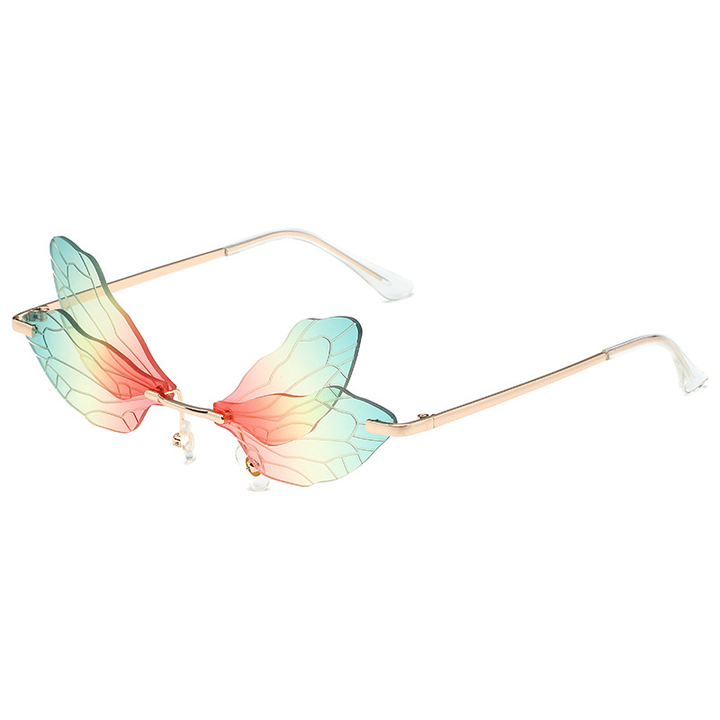 Dragonfly-wing gradient sunglasses