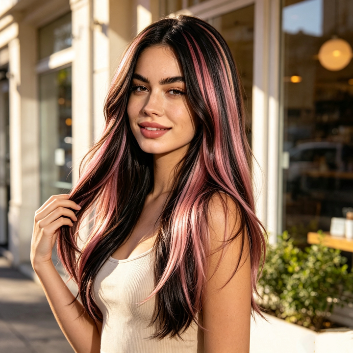 Highlight Glitter Tinsel Hair Extensions Clip