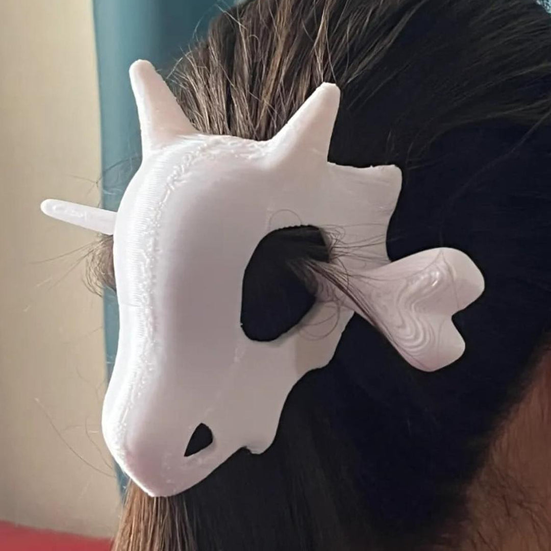 Cubone Skull Ghost Hair Clip