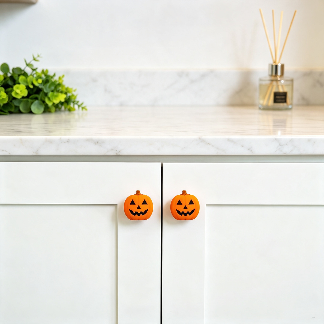 Pumpkin doorknob gloves