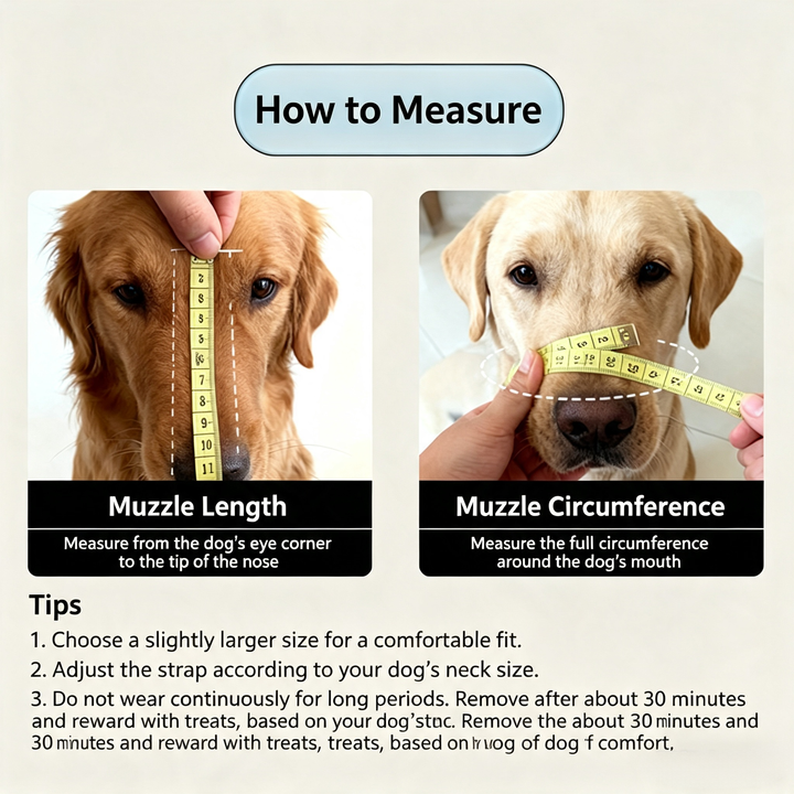 Silicone anti-bite muzzle for dogs