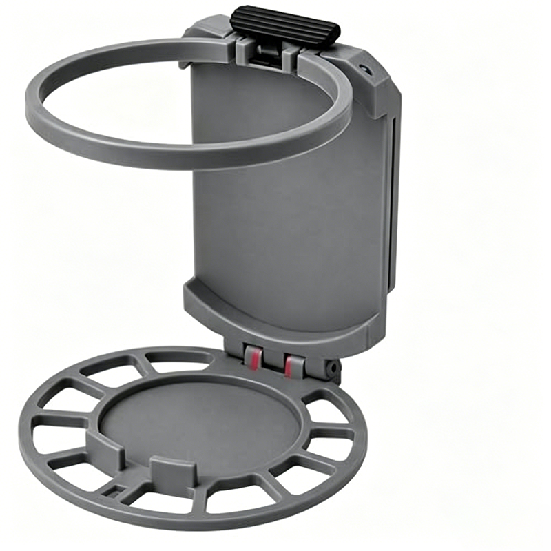 Collapsible belt-mounted drink holder
