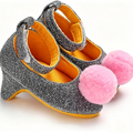 High-heeled shoes for baby girls