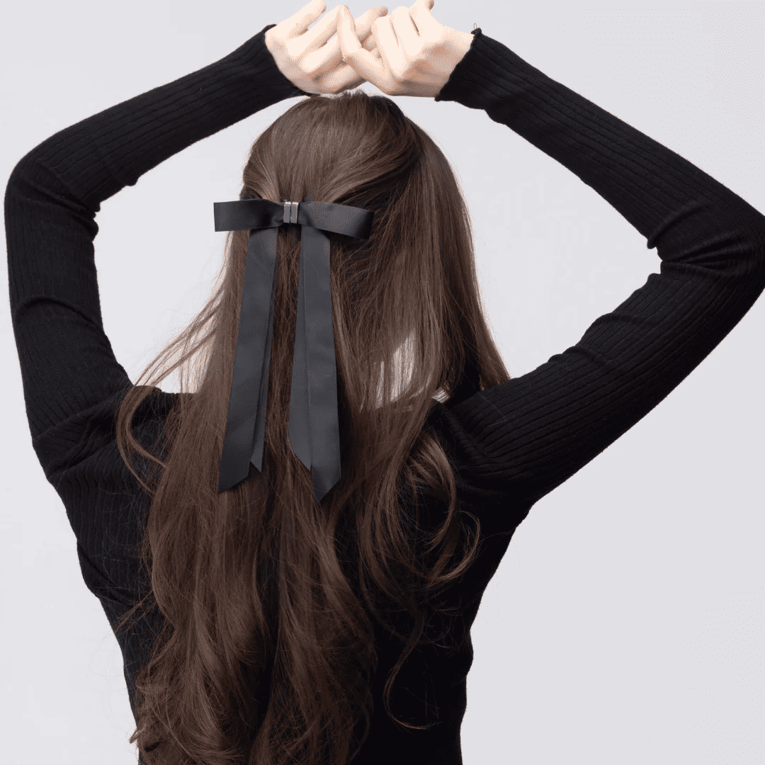 Magnetic bow hair clip
