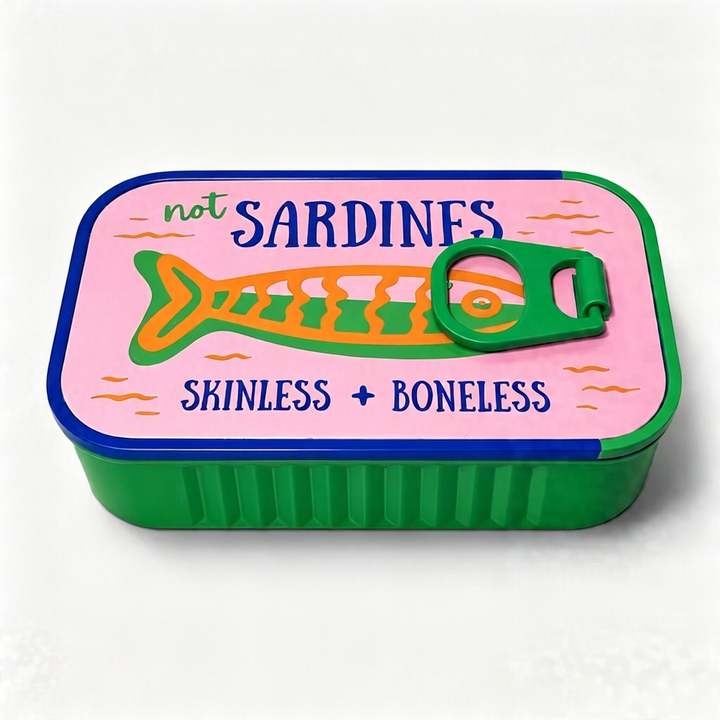 3D-printed sardine-shaped jewelry box