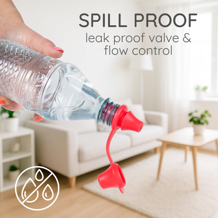 Spill-proof silicone straw tip