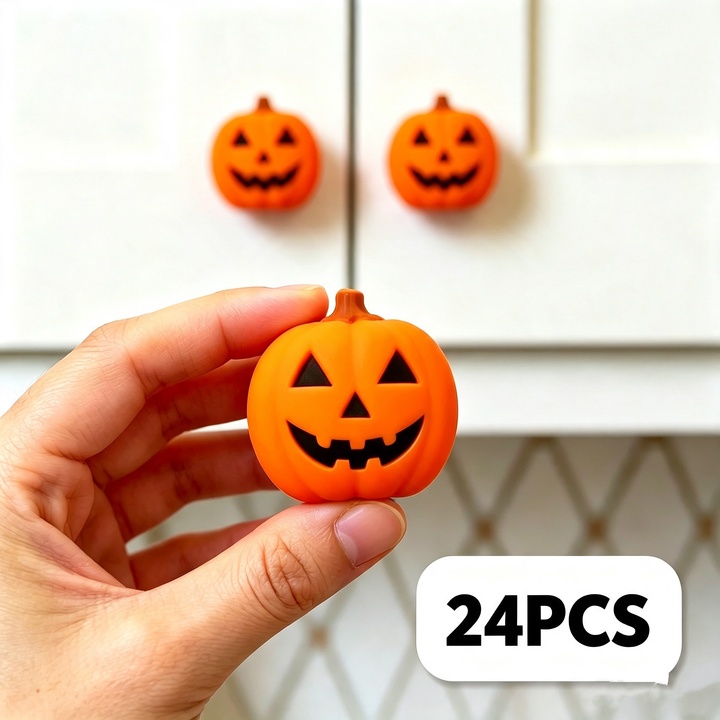 Pumpkin doorknob gloves