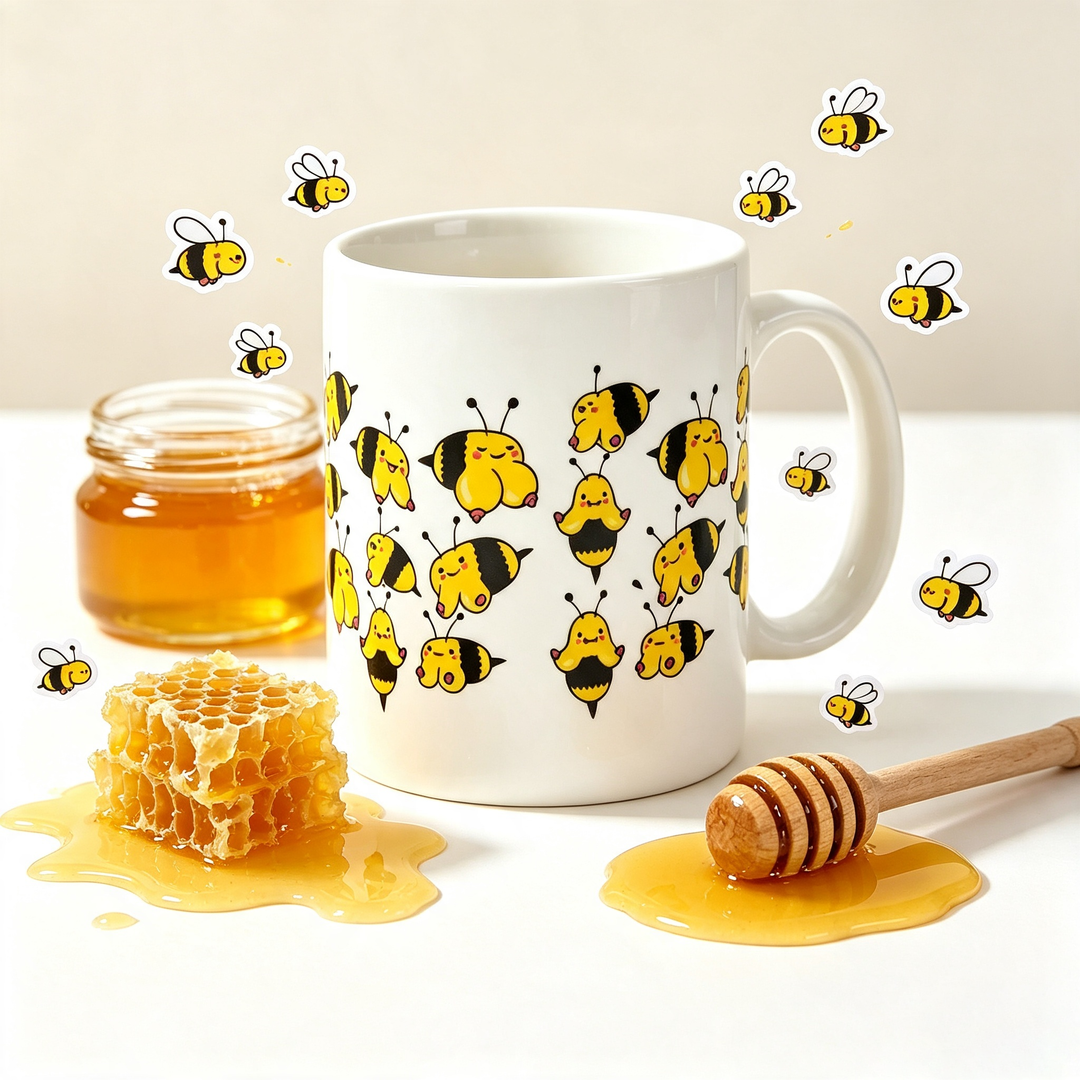 Goofy Bumble‑Bee Novelty Mug