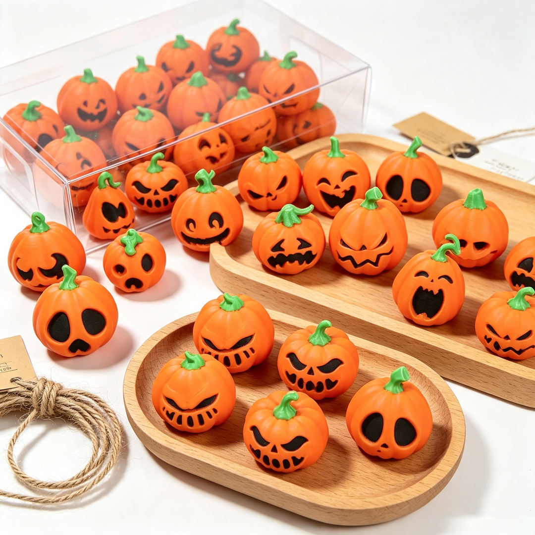 Funny and evil pumpkin ornaments