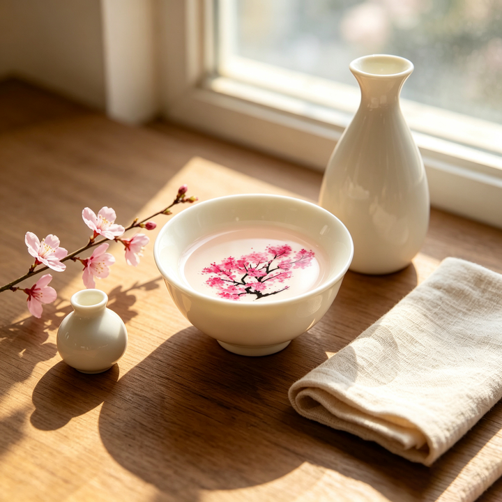 Hot and cold dual-color peach blossom cup