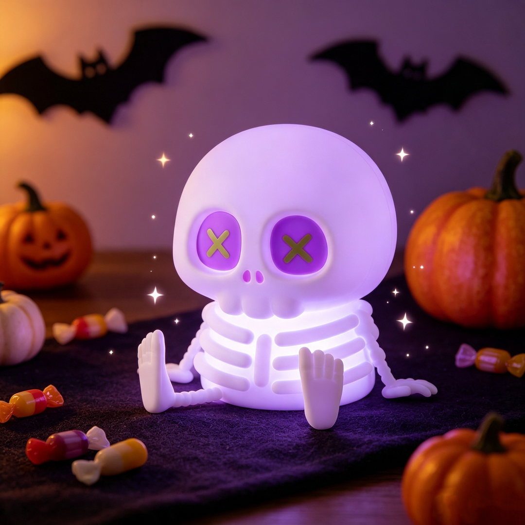 Skull Patting Night Light