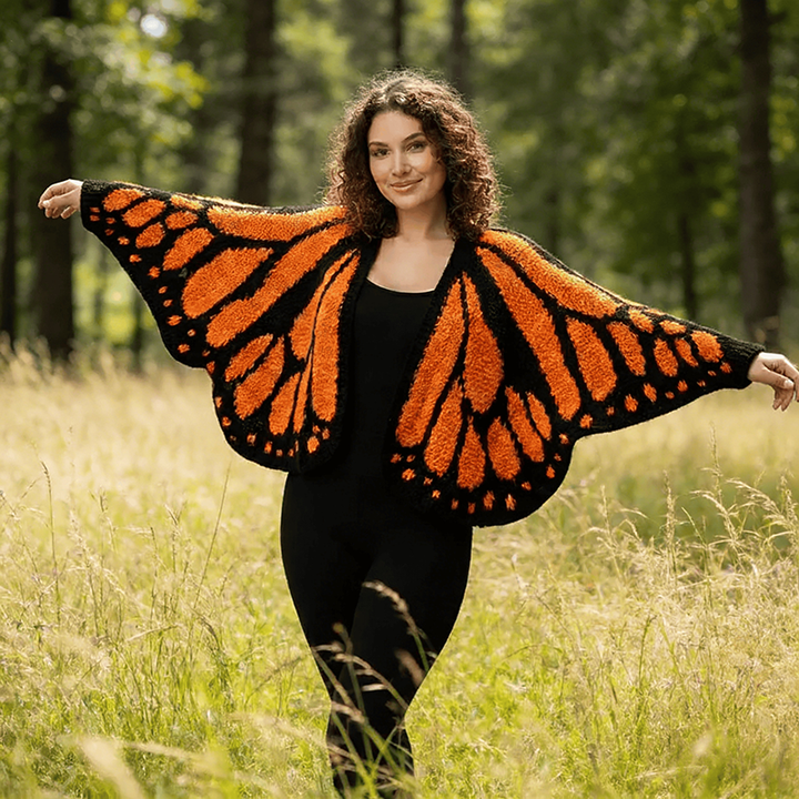 Handmade Butterfly Cardigan Shawl