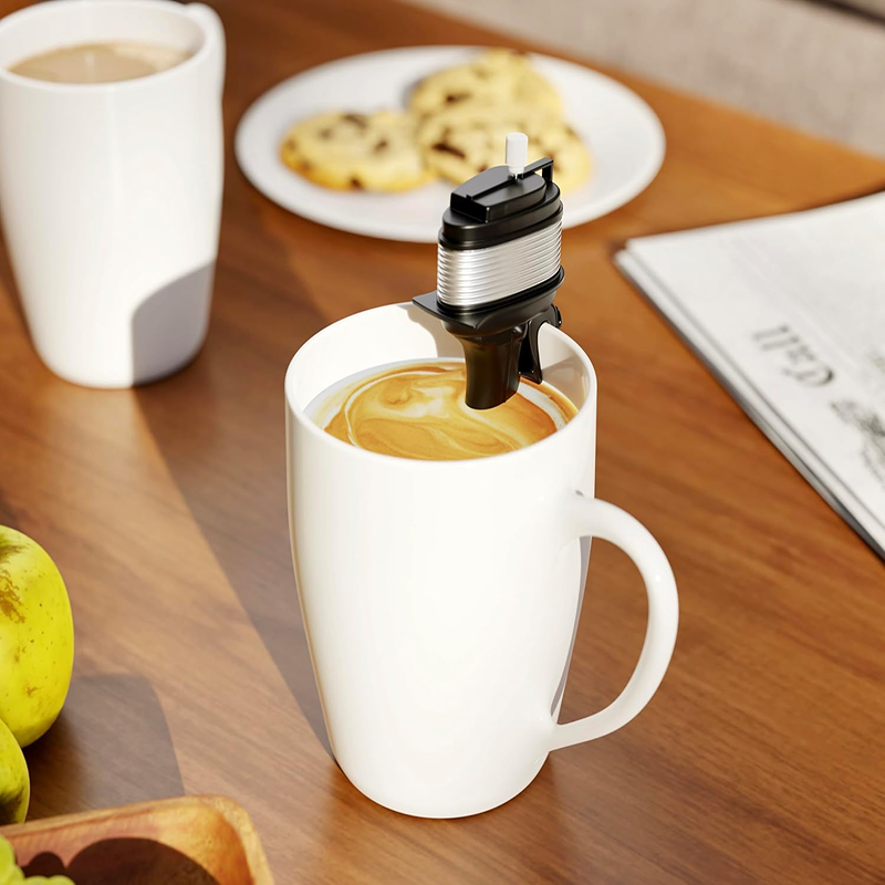 Hand-Crank Mini Outboard Motor-Style Coffee Stirrer