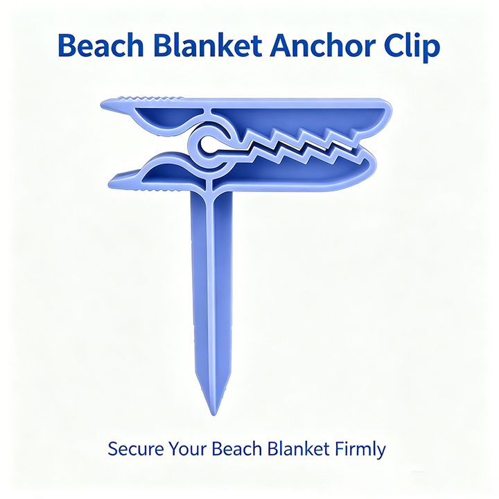 Beach blanket anchor clips