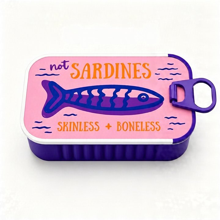 3D-printed sardine-shaped jewelry box