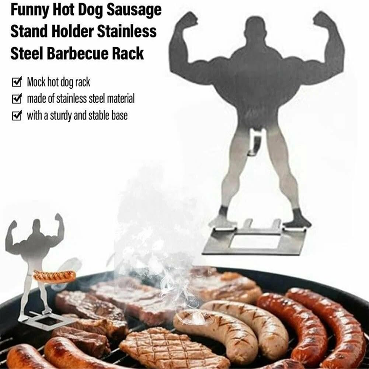 Fun Hot Dog &amp; Sausage Stainless Steel Stand