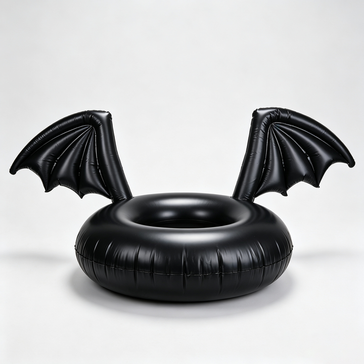 Black bat wing inflatable swimming ring