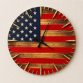Handmade round wall clock