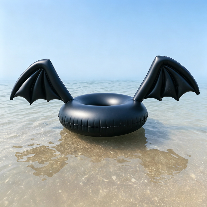 Black bat wing inflatable swimming ring