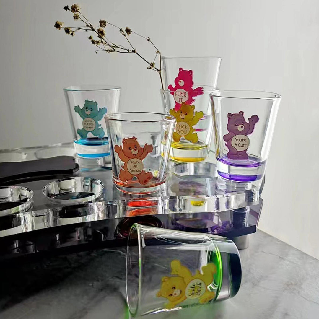 Swear Bears Novelty Shot Glass Set