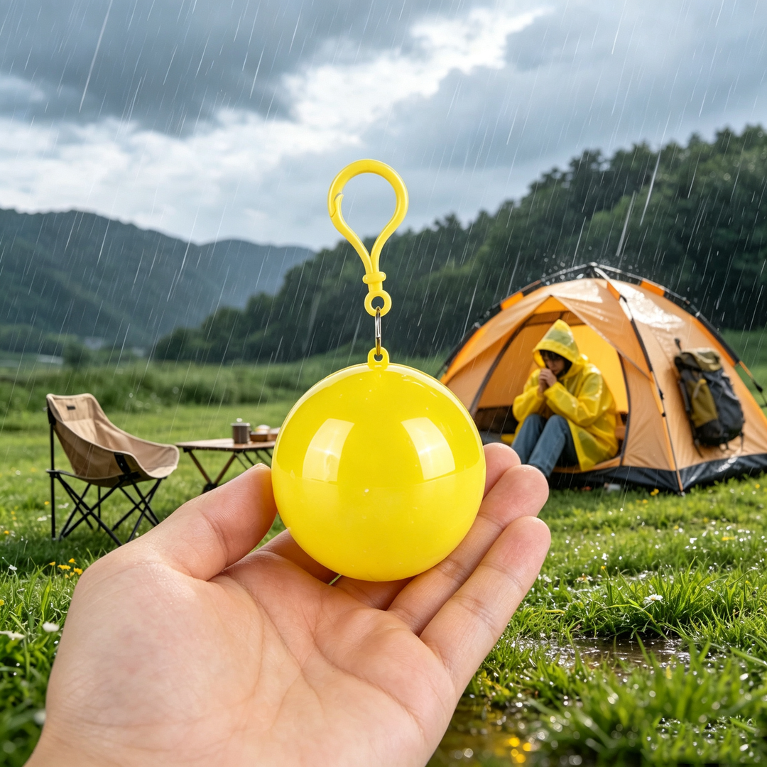 Disposable raincoat balls