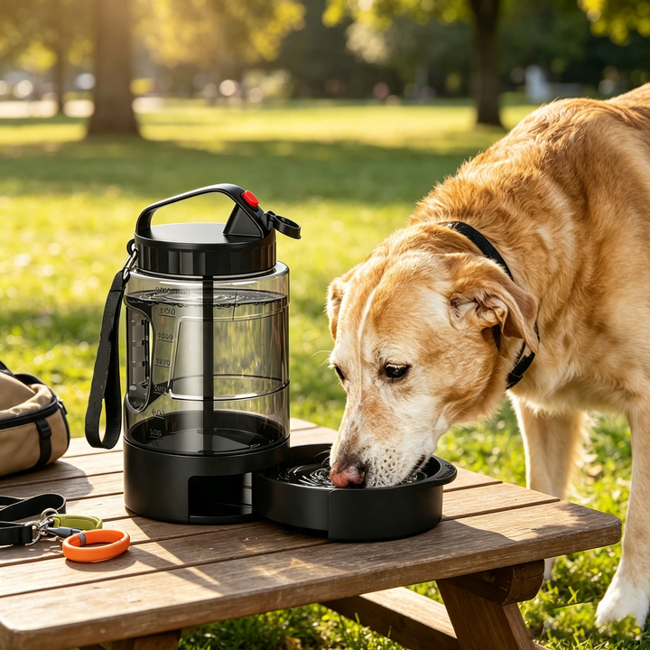 Dog outdoor water bottle