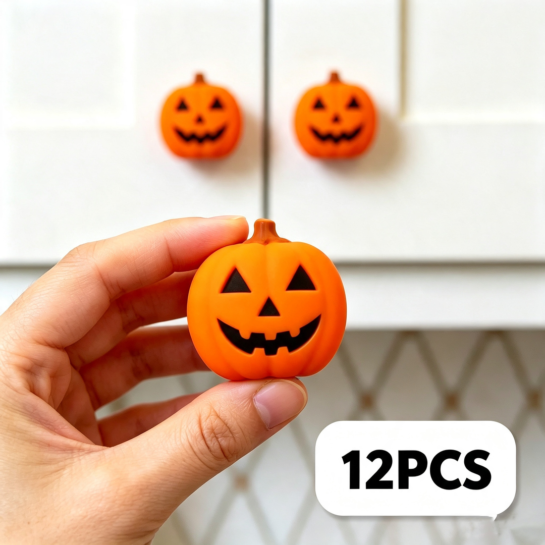 Pumpkin doorknob gloves
