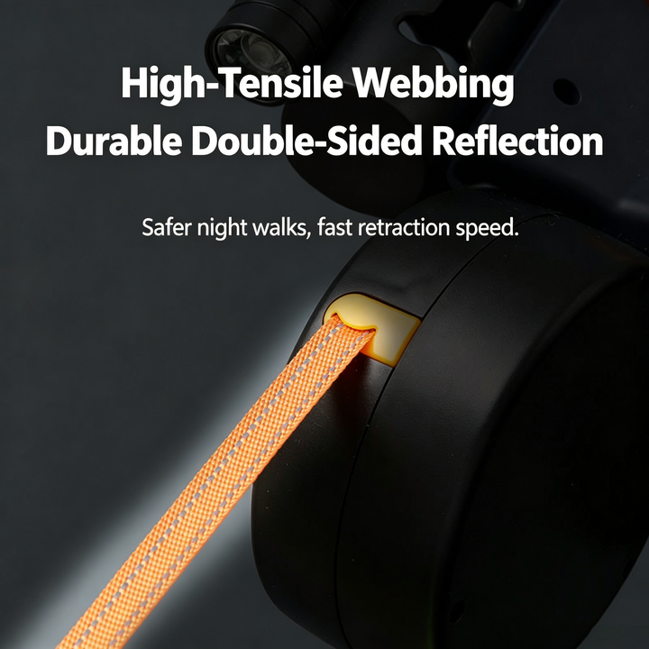 One-to-two automatic telescopic traction rope