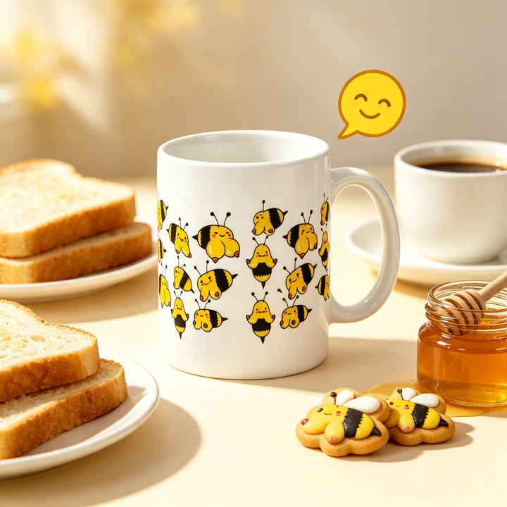 Goofy Bumble‑Bee Novelty Mug