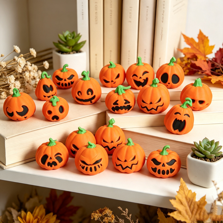 Funny and evil pumpkin ornaments