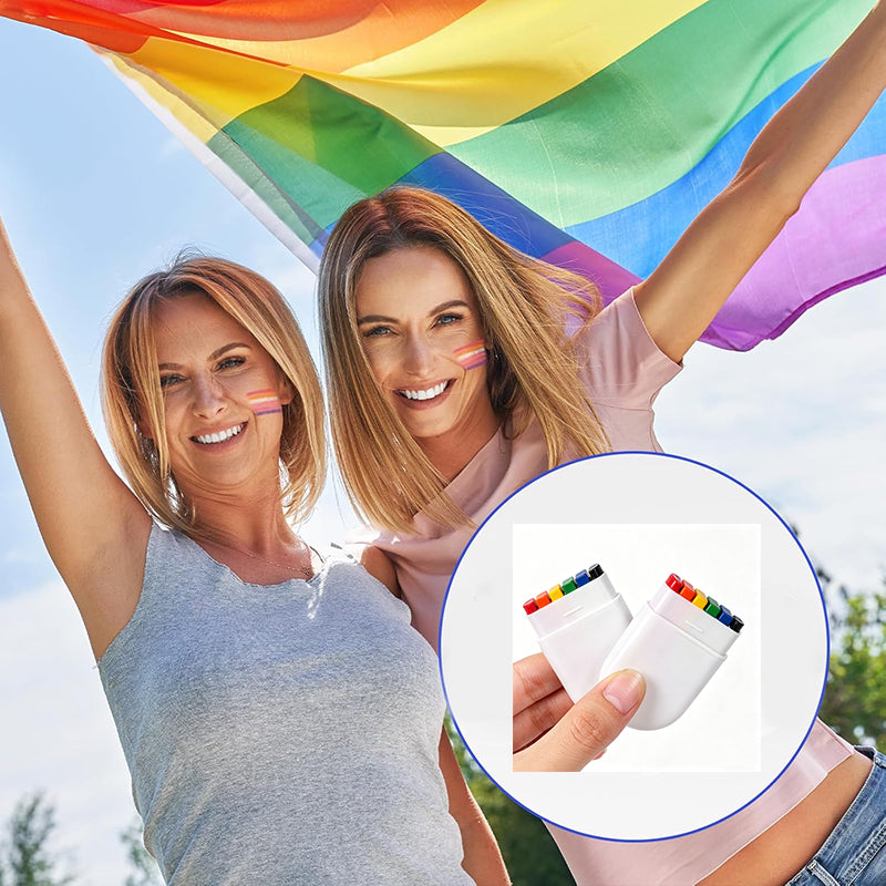 Washable Rainbow Face Paint Sticks