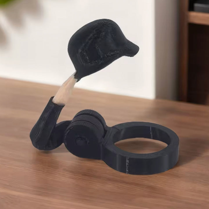 Beer Bottle Saluting Soldier Cap