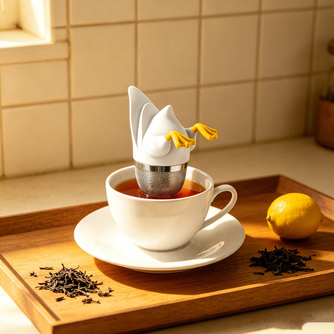 Duck butt tea filter