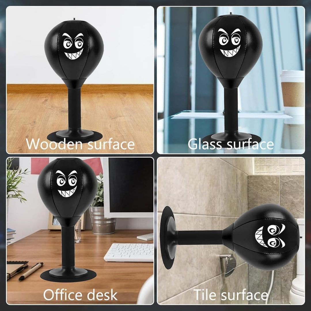 Desktop boxing punching bag with suction cup