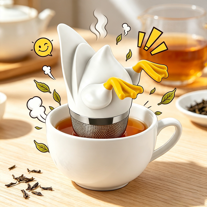 Duck butt tea filter