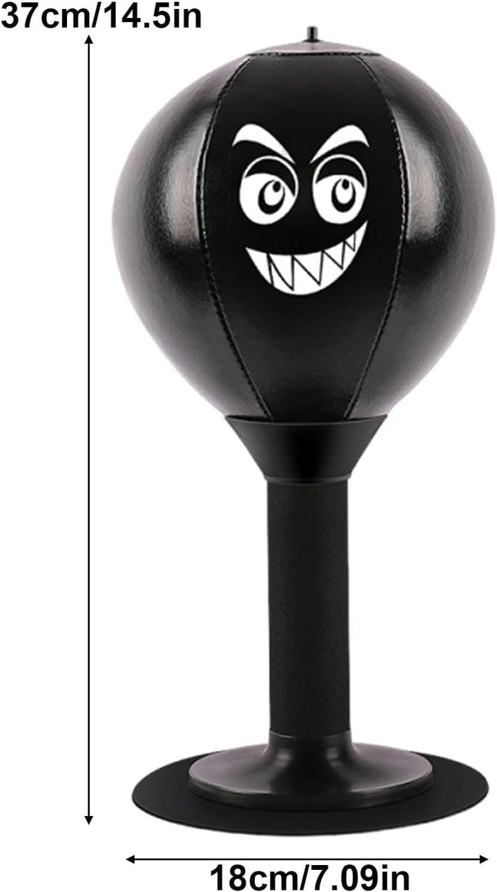 Desktop boxing punching bag with suction cup