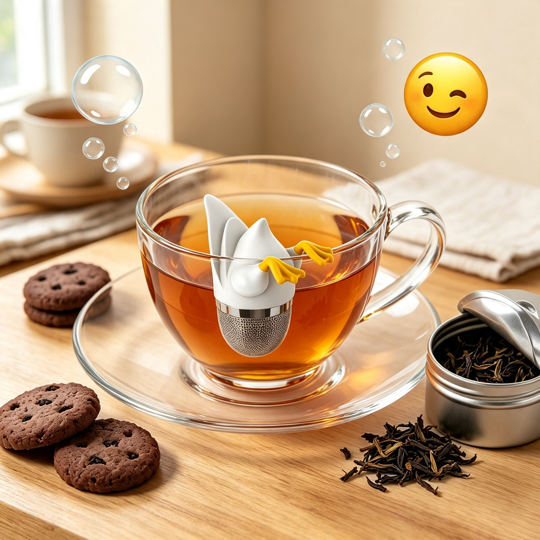 Duck butt tea filter