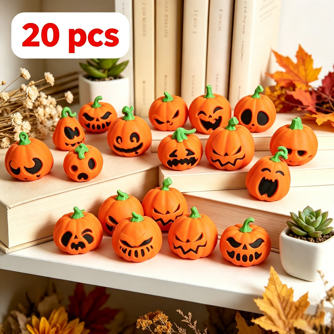 Funny and evil pumpkin ornaments
