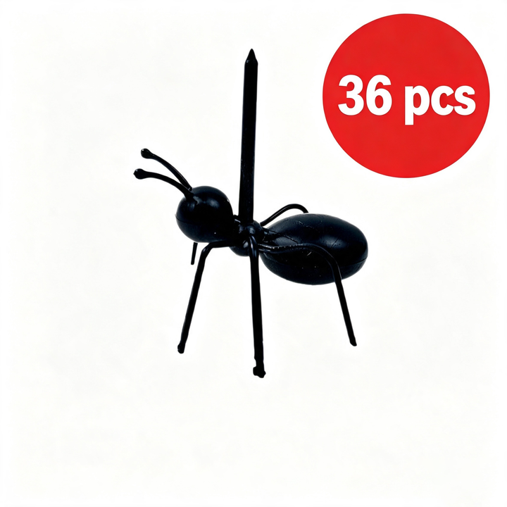 Ant-shaped fruit fork set