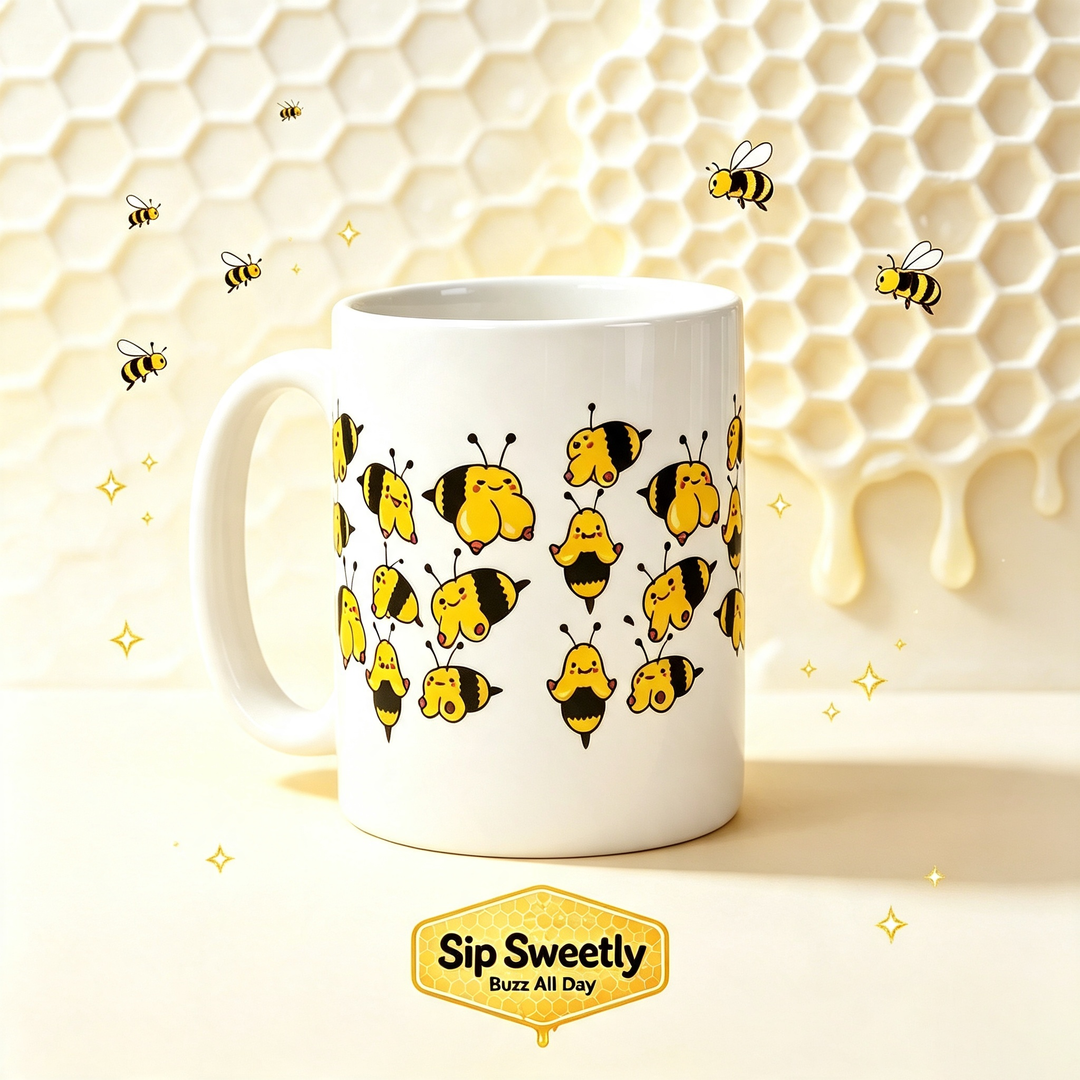 Goofy Bumble‑Bee Novelty Mug
