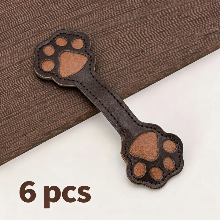 Cat paw shaped magnetic snaps for cuffs and pant legs