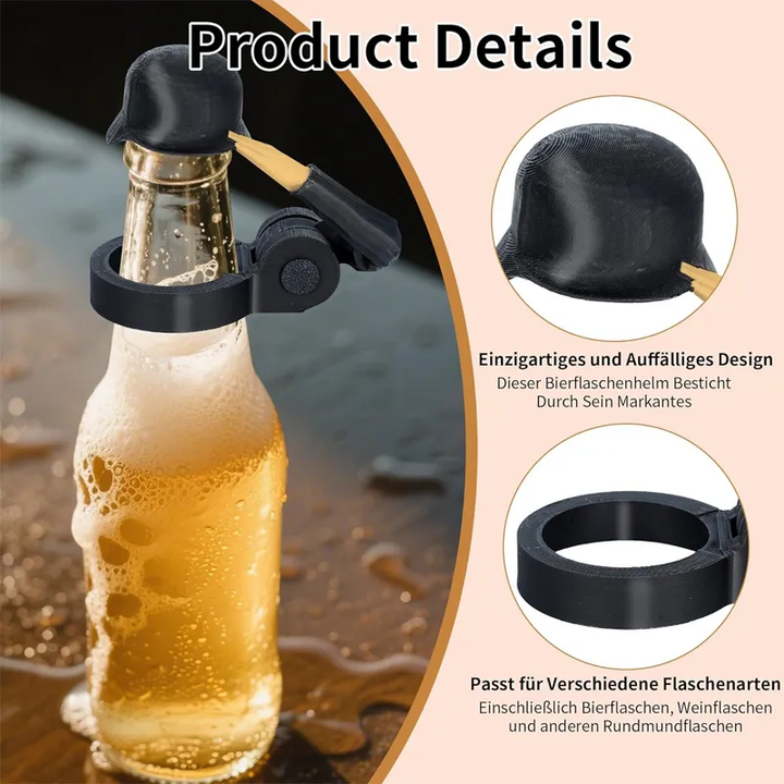 Beer Bottle Saluting Soldier Cap
