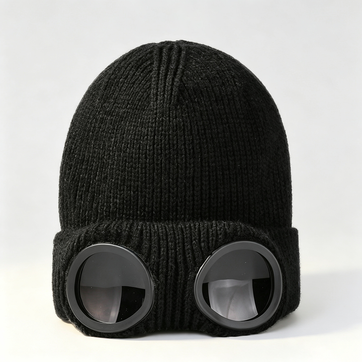 Windproof and Warm Goggles Knitted Hat