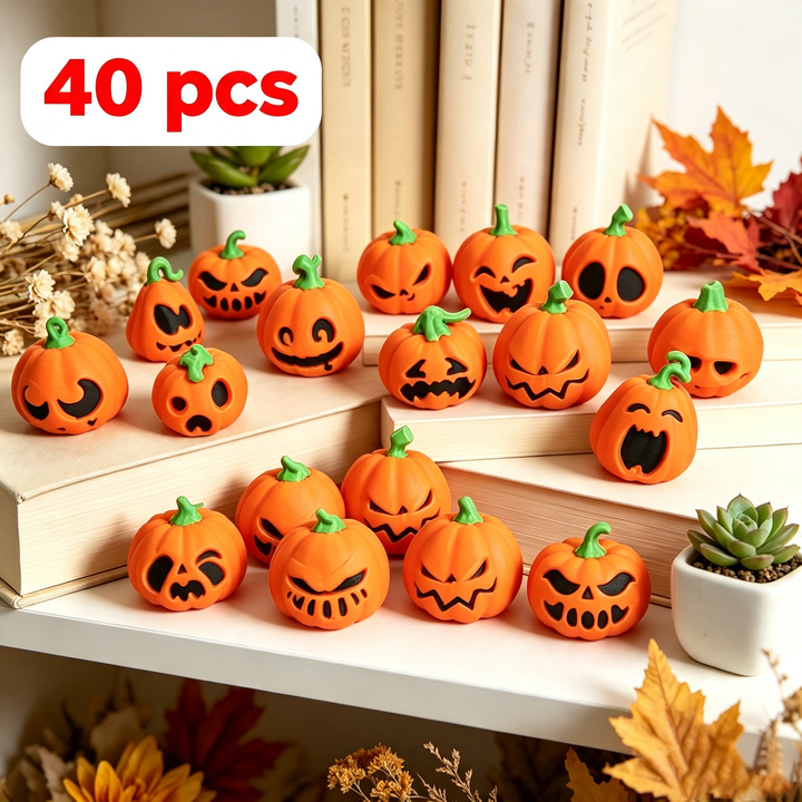 Funny and evil pumpkin ornaments