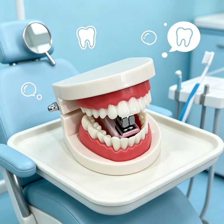 Funny denture stapler creative ornament