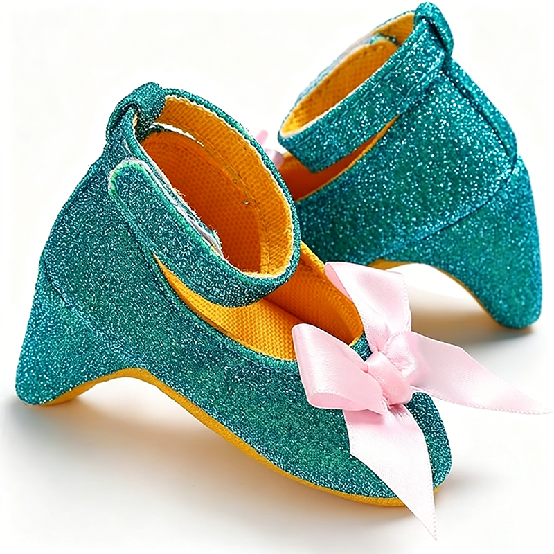 High-heeled shoes for baby girls